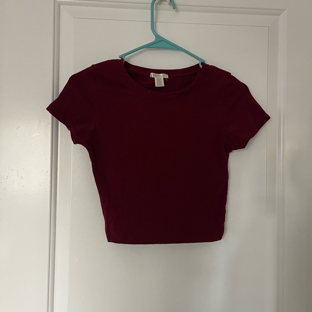Bozzolo Burgundy crop top